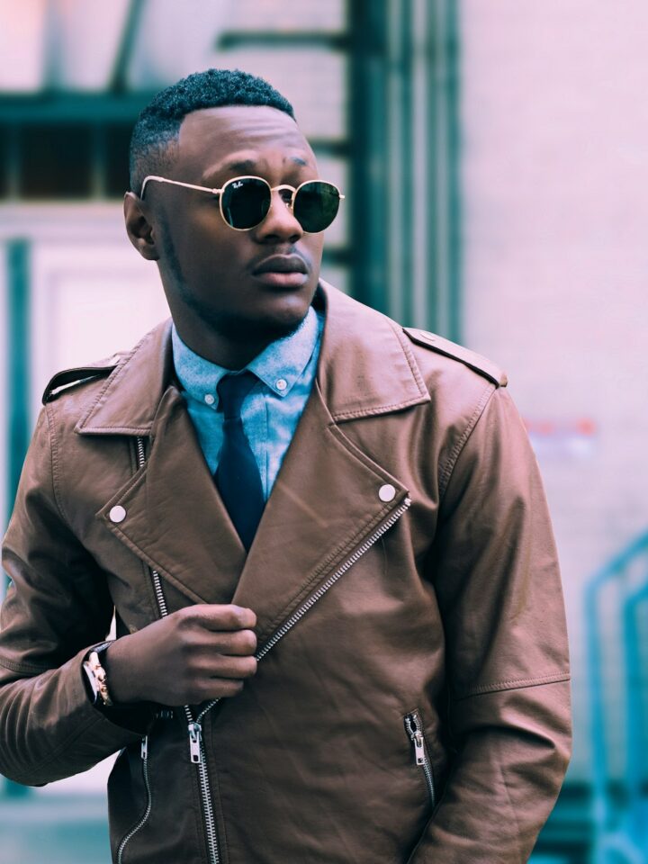 Blouson Cuir Cognac